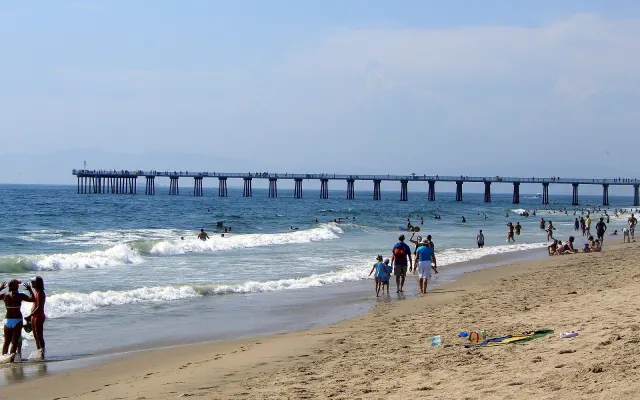 Hermosa Beach and its coastal neighborhood.
