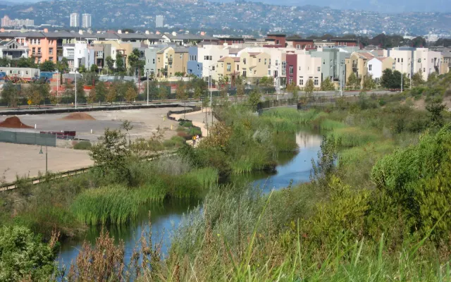 Bluff Creek and the Playa Vista neighborhood.