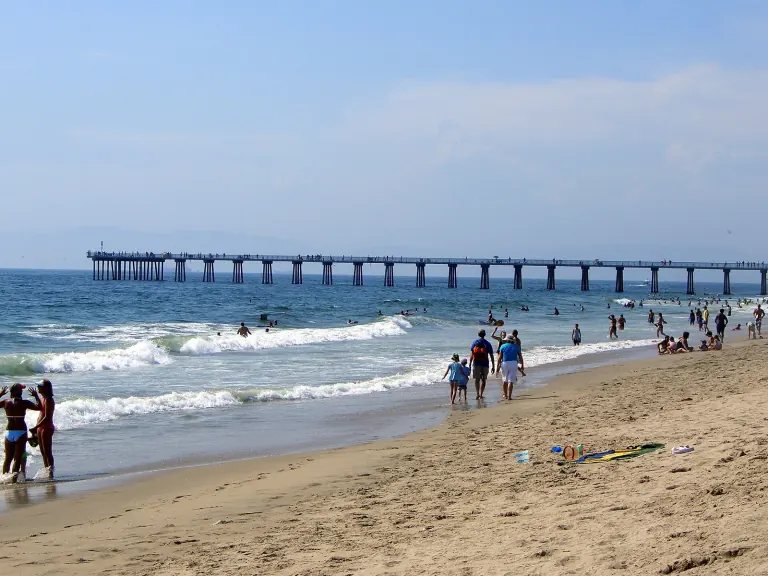Hermosa Beach and its coastal neighborhood.