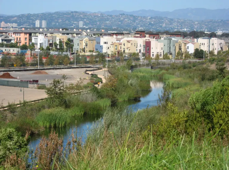 Bluff Creek and the Playa Vista neighborhood.