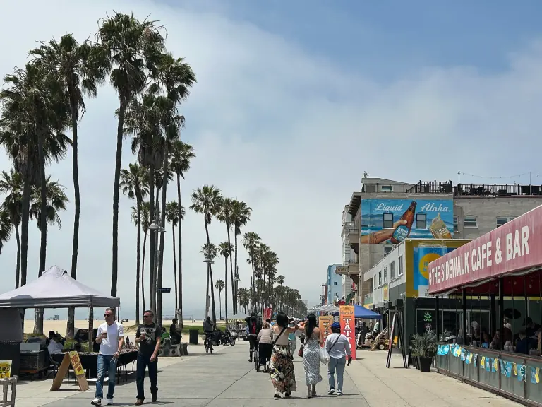 Ocean Front Walk in Venice, Los Angeles.
