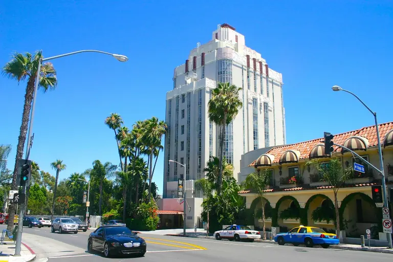 Sunset Tower on Sunset Boulevard in West Hollywood.