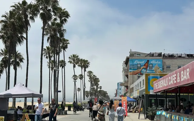 Ocean Front Walk in Venice, Los Angeles.